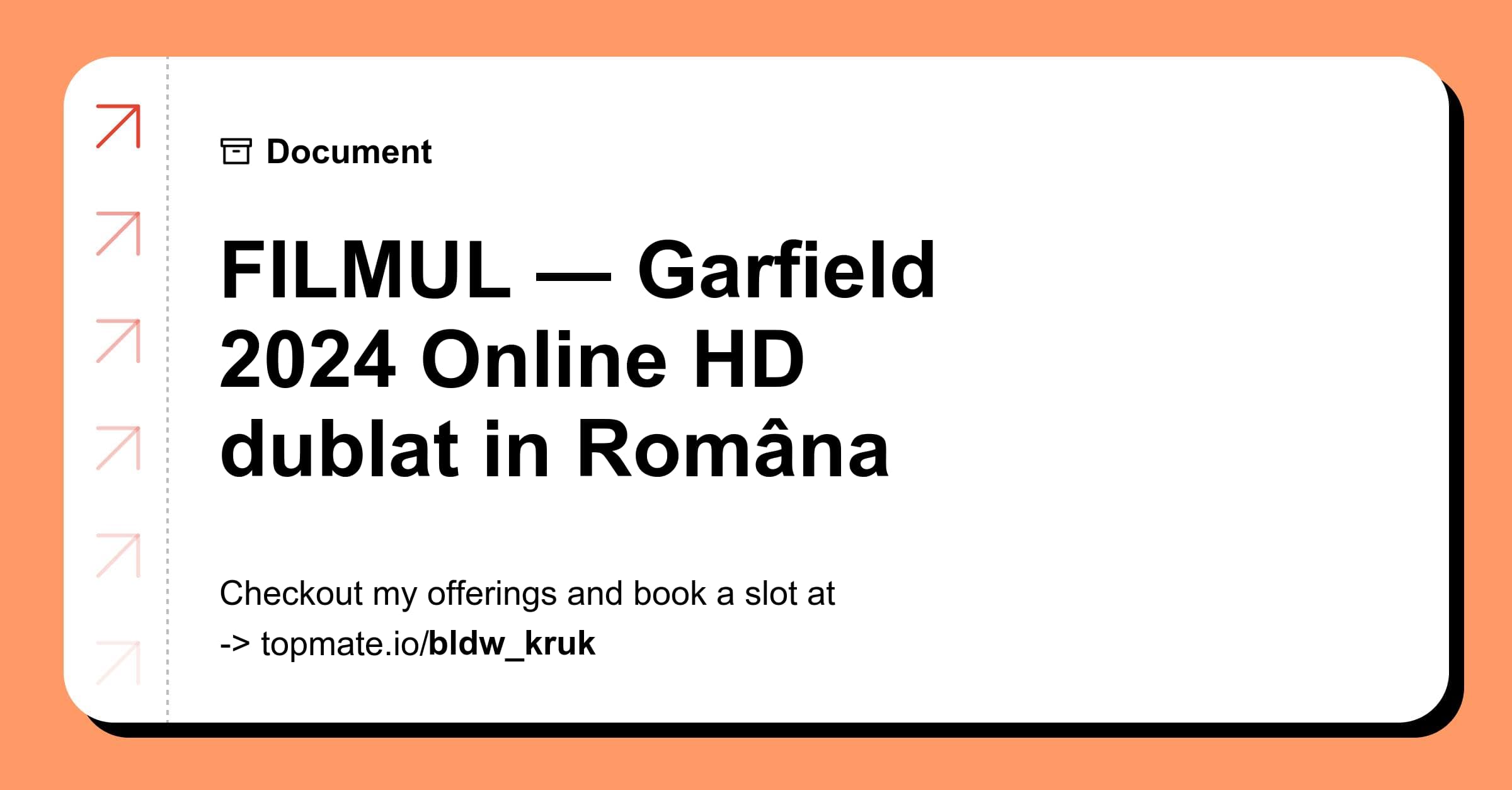 FILMUL ― Garfield 2025 Online HD dublat in Româna with bldw kruk